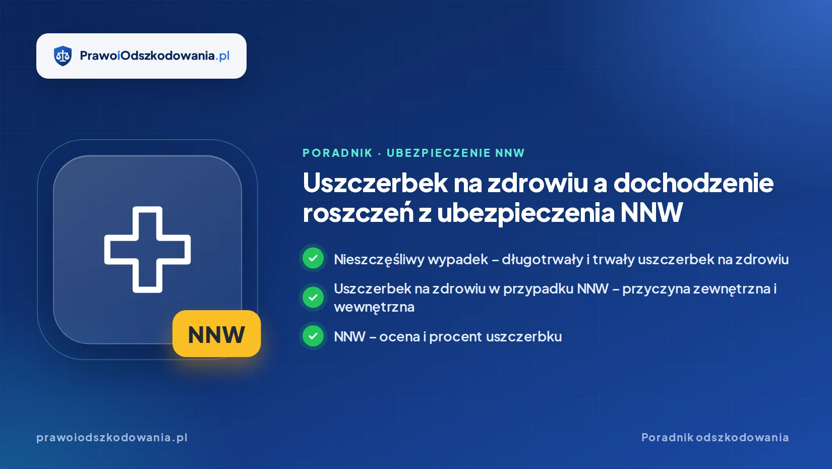 Uszczerbek na zdrowiu a dochodzenie roszczeń z ubezpieczenia NNW